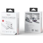 شارژر دیواری فست شارژ یسیدو YESIDO YC52 +کابل TypeC/Lightning