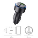 شارژر فندکی 60واتی یسیدو YESIDO Y50